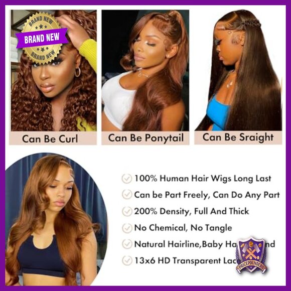 13x6 HD Lace Front Human Hair Wig 20 Inch Body Wave Pre Plucked main image 6